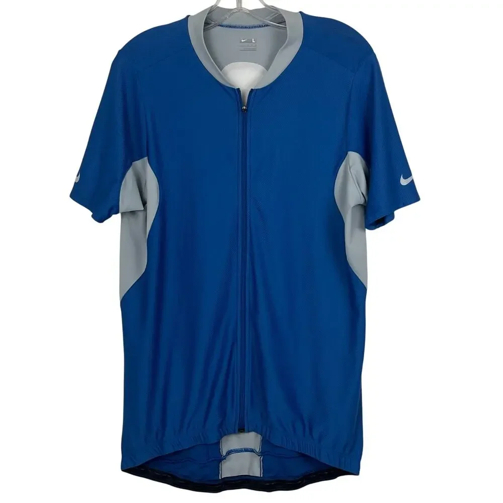 Nike Biking \ Running shirt men’s Large full zip up front